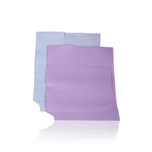 TIDI EveryDay Specialty Endo/Prophy Bibs, 2-Ply Tissue with Poly Barrier, Contour Neck, Waist-Length, 29" x 21", Blue, 100/Case, 917483 thumbnail 11