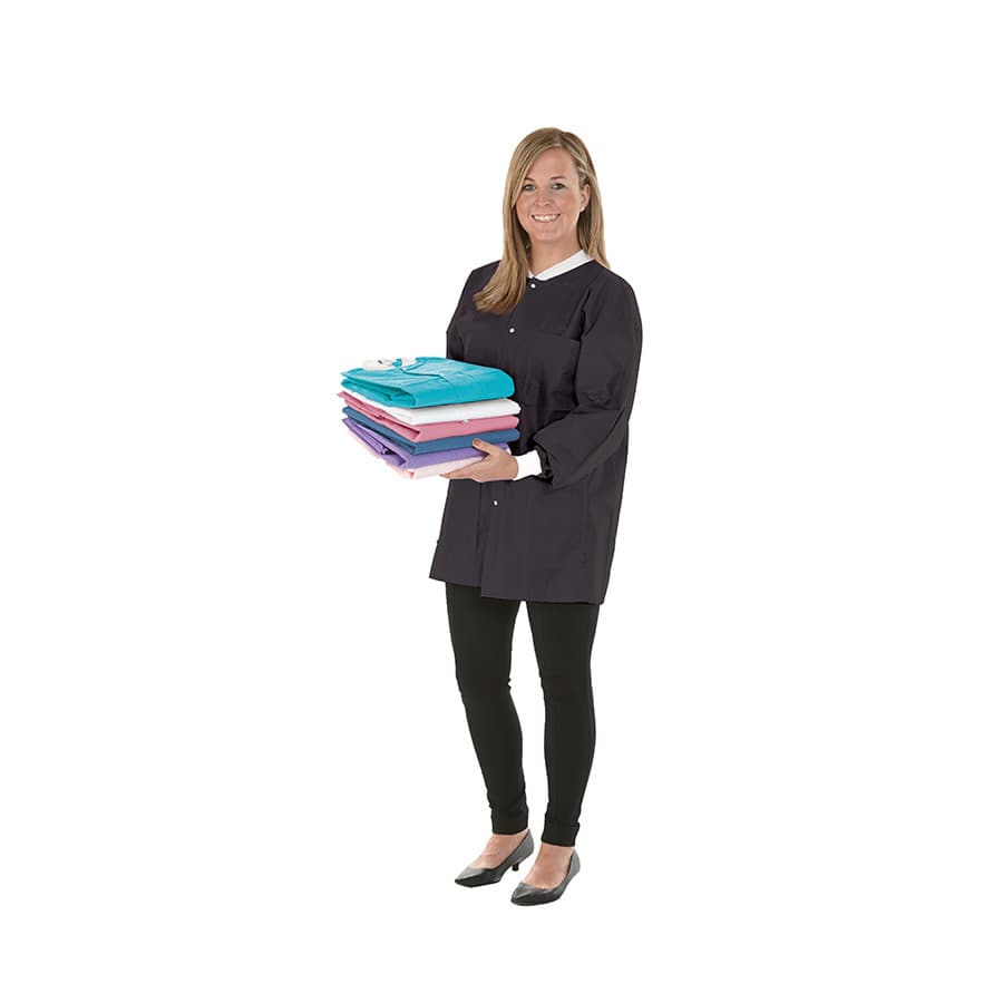 SafeWear Disposable Hipster Jacket, Small, Jet Black, 12/Pk, 8118-A thumbnail 12
