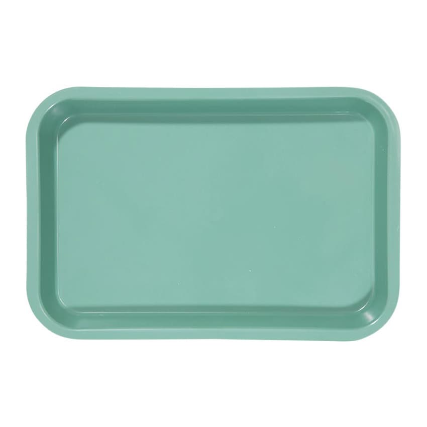 Zirc Mini Flat Setup Tray, Plastic, Green, 9-3/8" x 6-3/8" x 7/8", F-Size, 20Z101D thumbnail 6