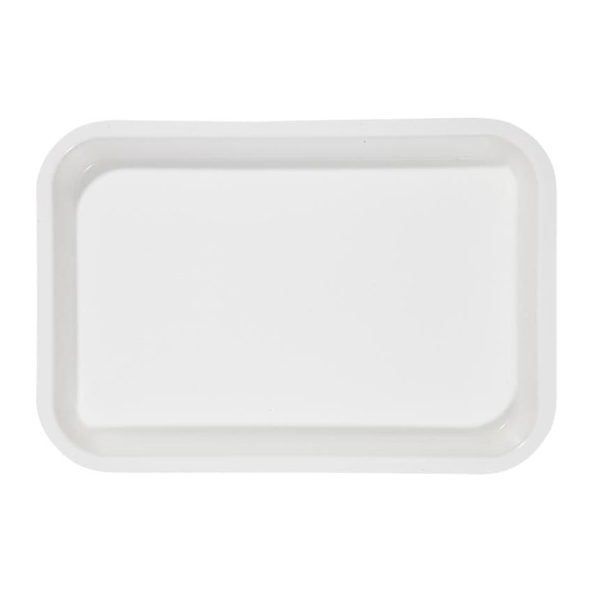 Zirc Mini Flat Setup Tray, White, Plastic, 9-3/8" x 6-3/8" x 7/8", 20Z101A thumbnail 8