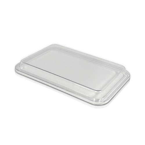 Zirc Mini Tray Cover, Non-Locking, Clear, F Size, 9-5/8" x 6-5/8" x 7/8", 1/Pk, 20Z102 thumbnail 6