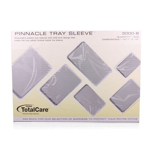 Pinnacle Tray Sleeve, Size B, 10.5" x 14", Clear Plastic, Fits Ritter B & A-dec Trays, 500/Box, 3000-B thumbnail 11