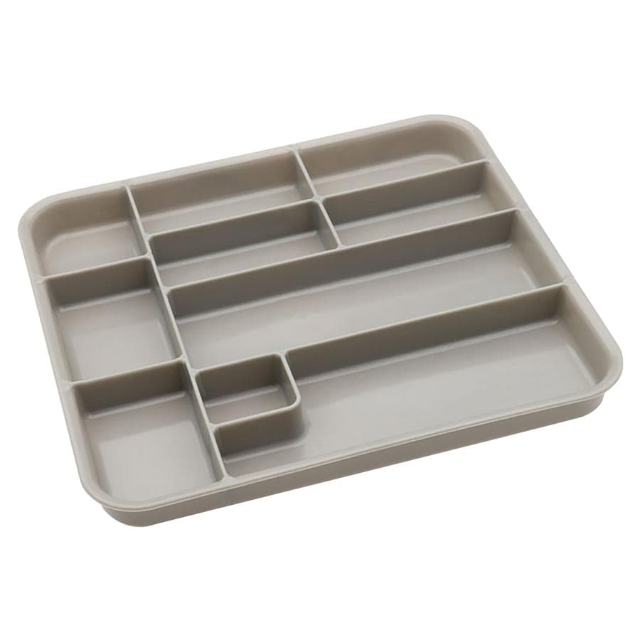 Zirc Tub Insert, 10 Compartments, Gray, 10-3/4" x 9-11/16" x 1", 20Z465, 1/Pk thumbnail 6