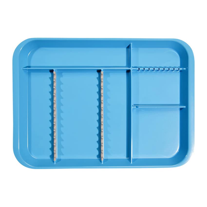 Zirc B-Lok Divided Setup Tray, Size B (Ritter), Neon Blue, 13-3/8" x 9-5/8" x 7/8", 20Z451-N thumbnail 4