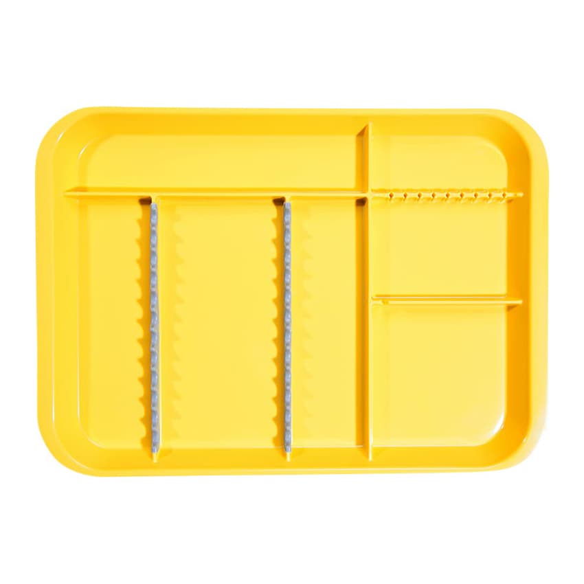Zirc B-Lok Divided Setup Tray, Size B (Ritter), Neon Yellow, 13-3/8" x 9-5/8" x 7/8", 20Z451O thumbnail 5