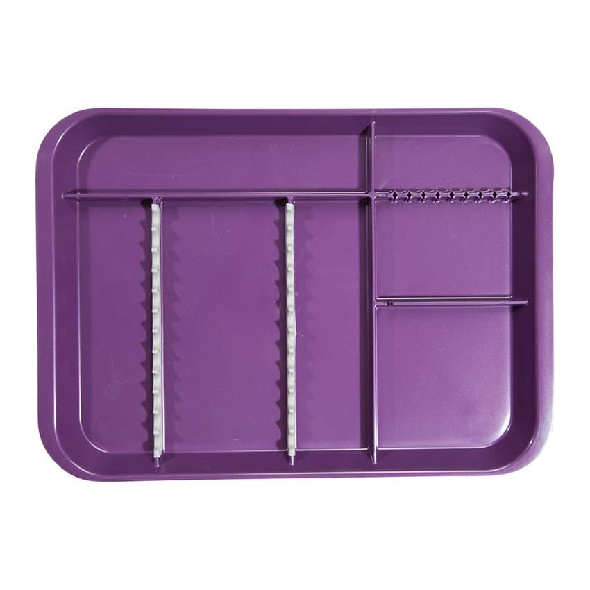 Zirc B-Lok Divided Set-Up Tray, Size B, Plum, 13-3/8" x 9-5/8" x 7/8", 20Z451-E thumbnail 3