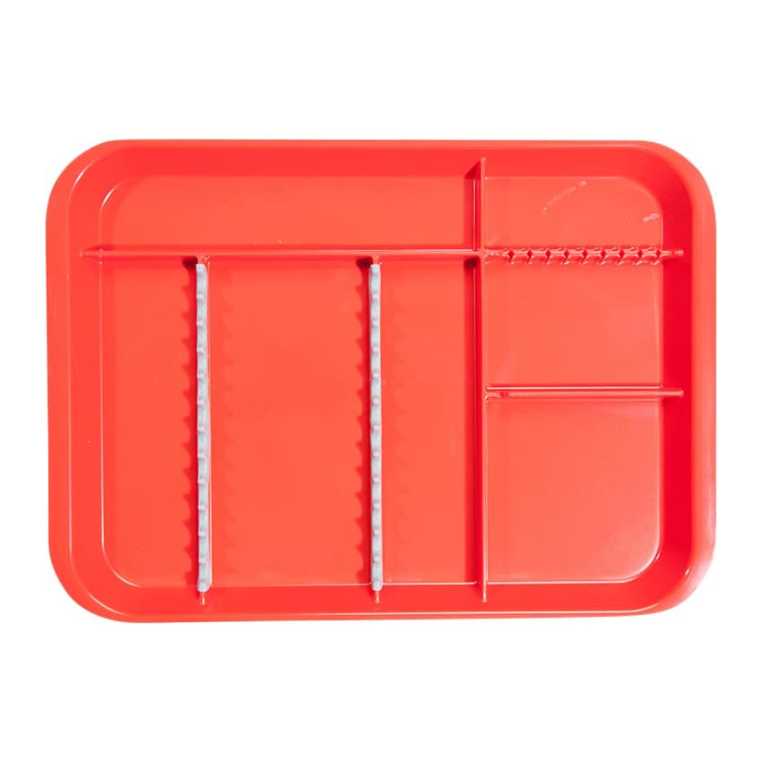 Zirc B-Lok Divided Setup Tray, Size B (Ritter), Red, 13-3/8" x 9-5/8" x 7/8", 20Z451-M thumbnail 3