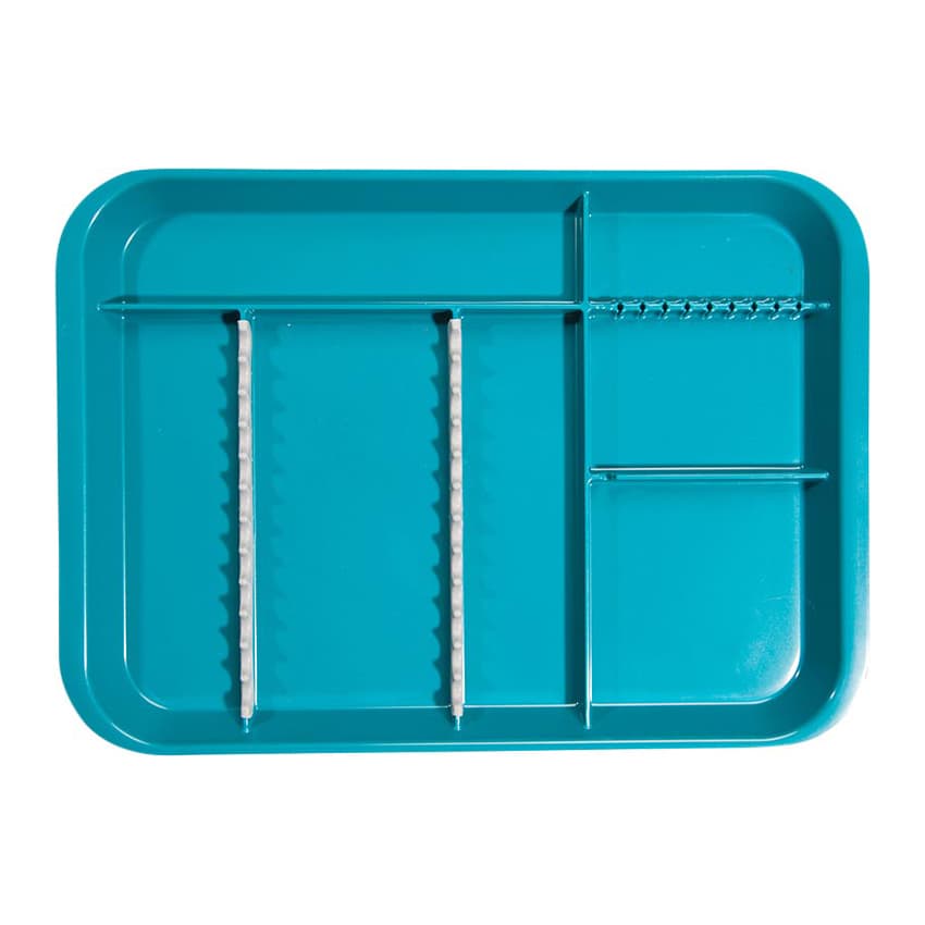 Zirc B-Lok Divided Setup Tray, Teal, Size B, 13-3/8" x 9-5/8" x 7/8", 20Z451J thumbnail 5