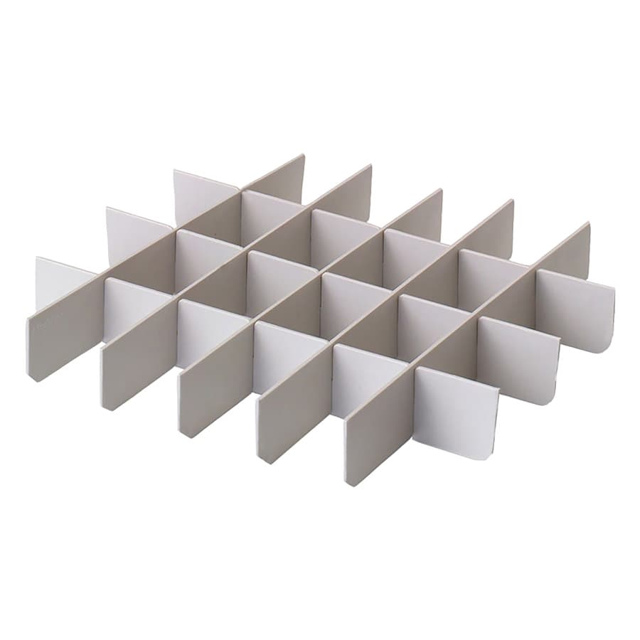 Zirc Grey Tub Divider, Customizable 24-Compartment, 9-5/8" x 8-5/8" x 1-5/16", 1/Pk, 20Z461 thumbnail 4