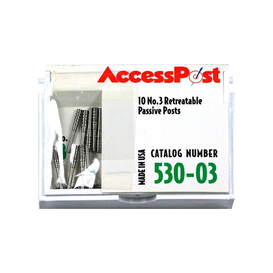 EDS AccessPost Stainless Steel Post Refill, Size 3, Green, #530-03, Pack of 10 thumbnail 2