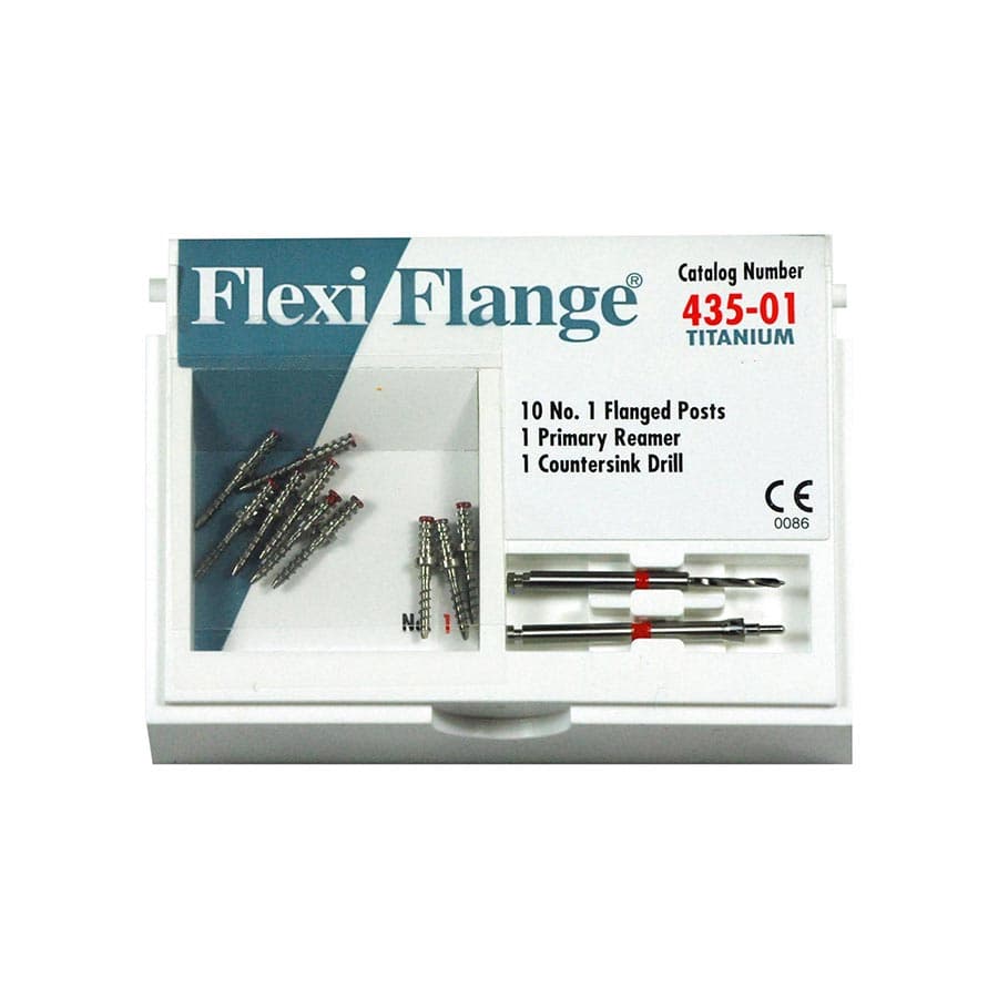 Flexi-Flange Titanium Endodontic Post Refill Kit, Size 1, Red, 435-01 thumbnail 2