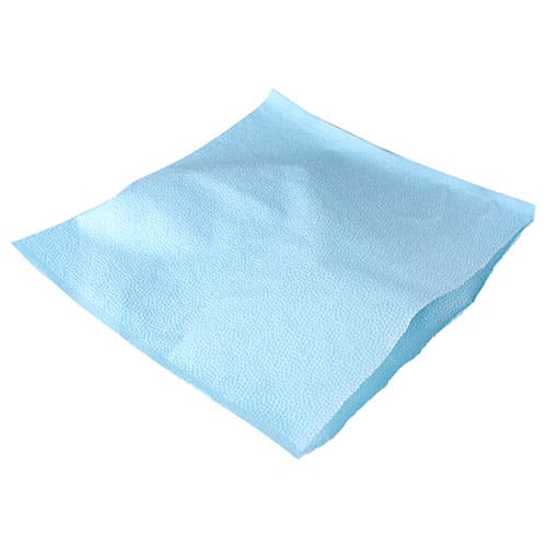 SafeBasics Headrest Covers, 10" x 10", Tissue/Poly, Blue, 500/Case, 3015 thumbnail 4