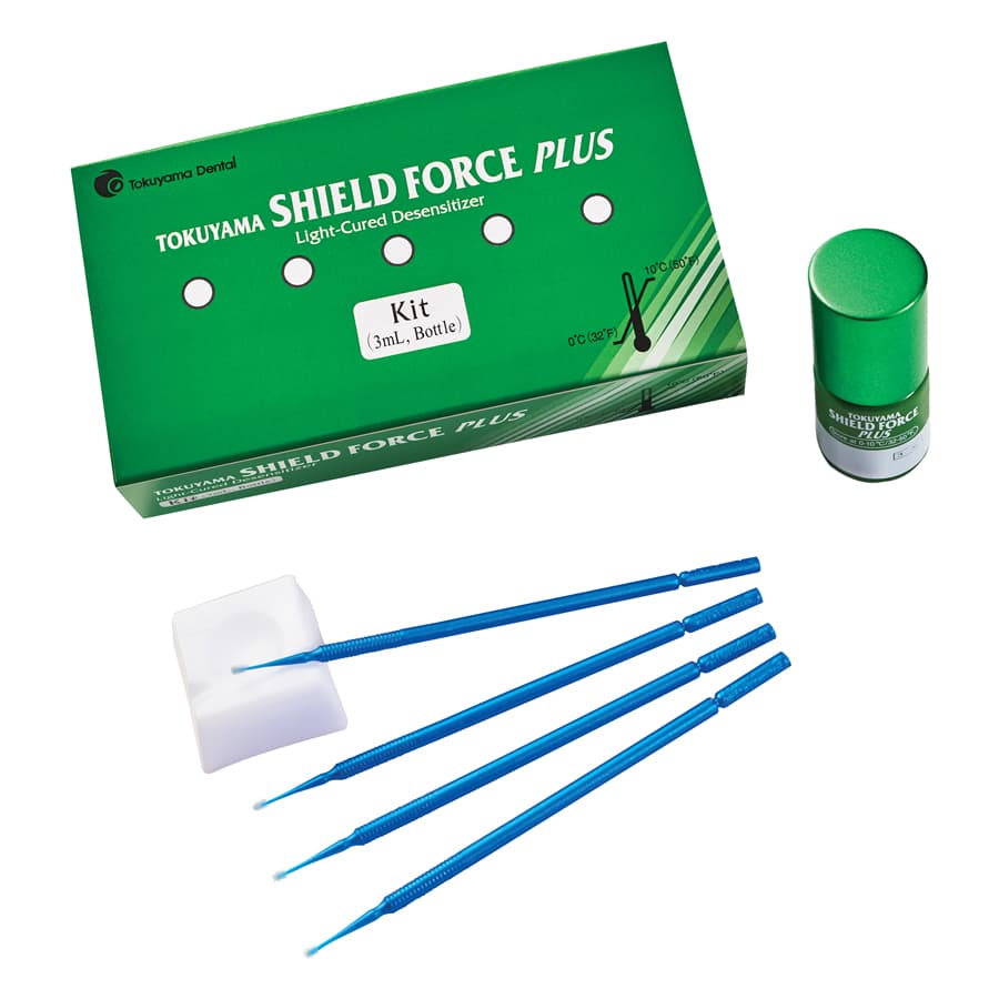 Tokuyama Shield Force Plus Desensitizer Kit, Light-Cured, 3 mL Bottle, 25 Applicators, 1/Pk, 15111 thumbnail 6