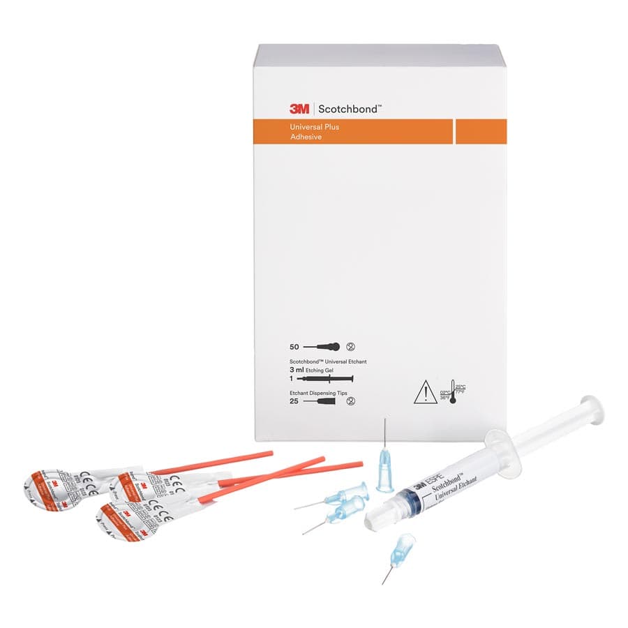3M Scotchbond Universal Plus Adhesive Unit Dose Intro Kit, 50 L-Pop, with 3ml Etchant Syringe & 25 Dispensing Tips, 41297 thumbnail 24