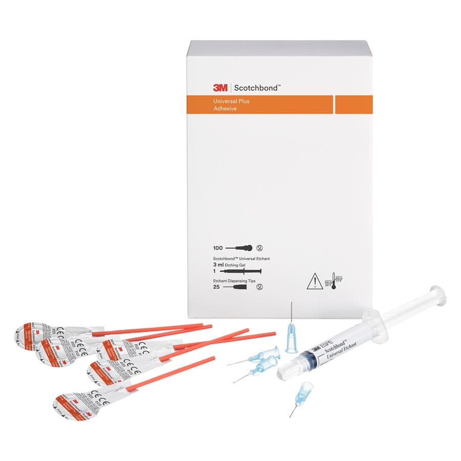3M Scotchbond Universal Plus Adhesive Unit Dose Kit, 100 L-Pop, with 3ml Etchant Syringe and 25 Dispensing Tips, 41298 thumbnail 24