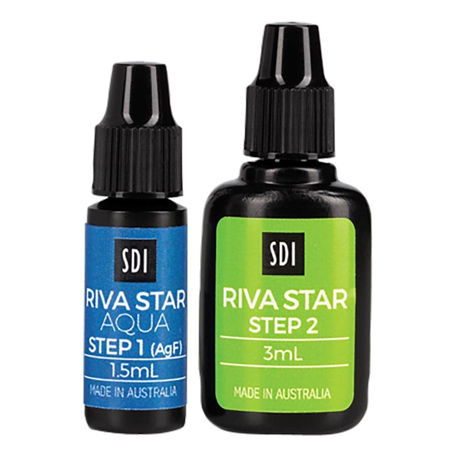 SDI Riva Star Aqua Bottle Kit, 2-Step Silver Fluoride Desensitizer, 1.5 mL Step 1 + 3 mL Step 2, 8800532 thumbnail 5