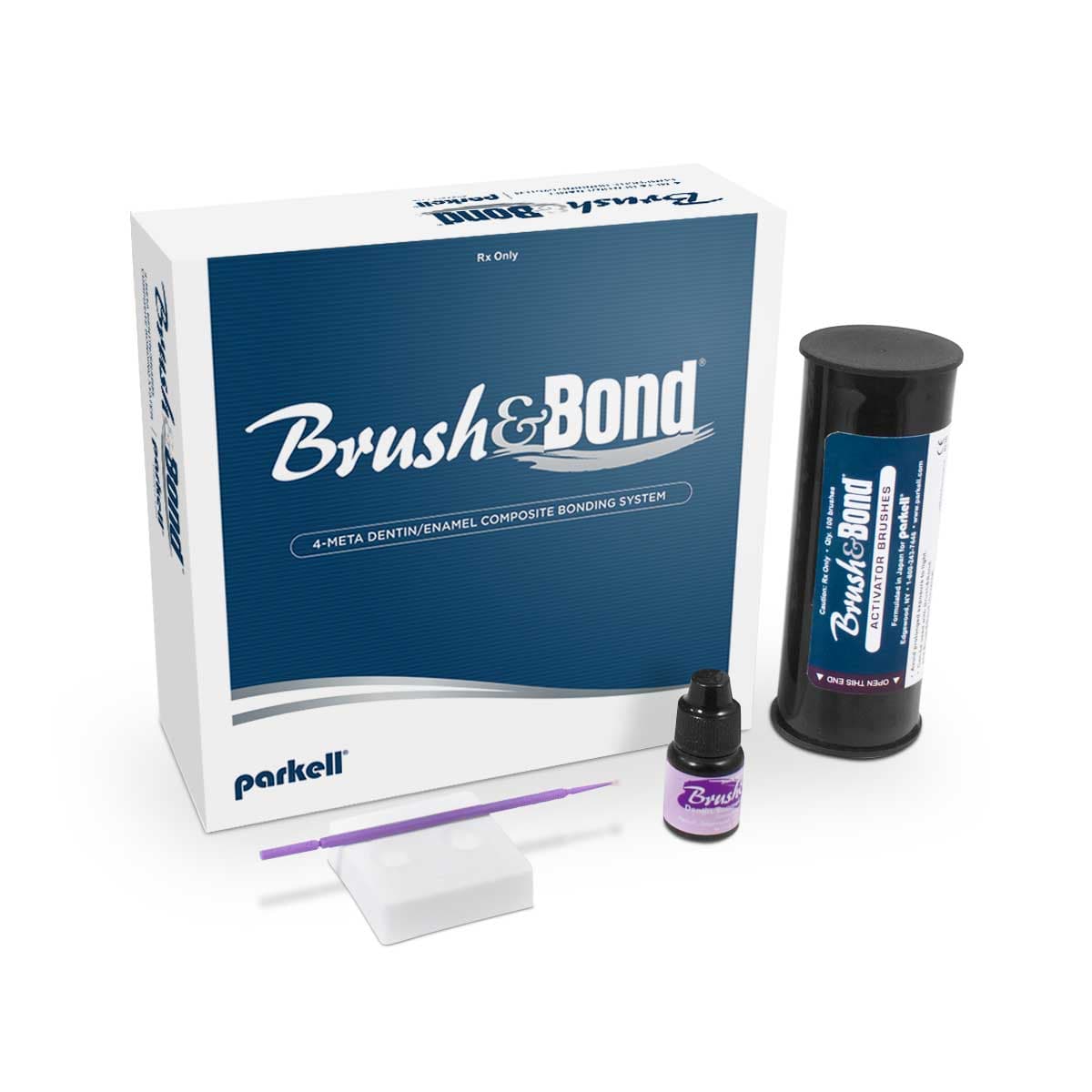 Brush & Bond Self-Etch Dentin/Enamel Composite Bonding Agent Kit, 3 mL Liquid, Mixing Well, 100 Standard Activator Brushes, S284 thumbnail 19