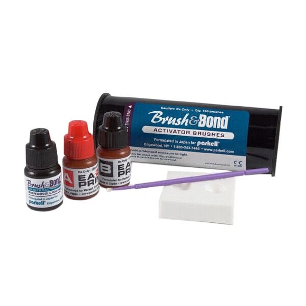 Parkell Brush & Bond Self-Etching Composite Bonding Agent Kit with Mini/Endo Activator Brushes, 3 mL Bottle & 100 Brushes, S288 thumbnail 11