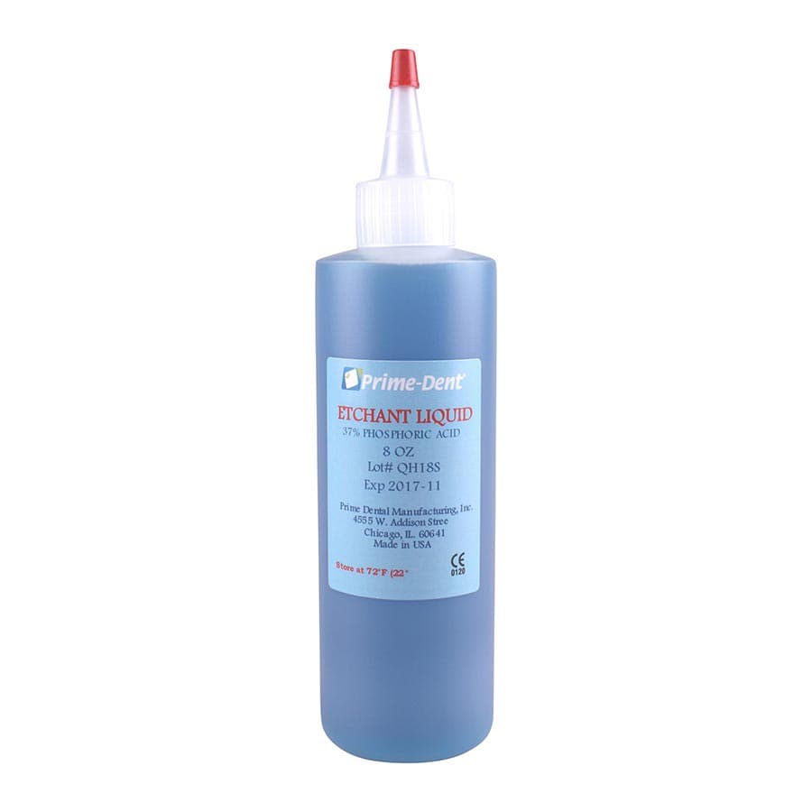 Prime Dental Etch Liquid, Blue, 8 oz Bottle, 008-040 - Prime Dental - Etch Liquid Bottle 8oz - Image 1