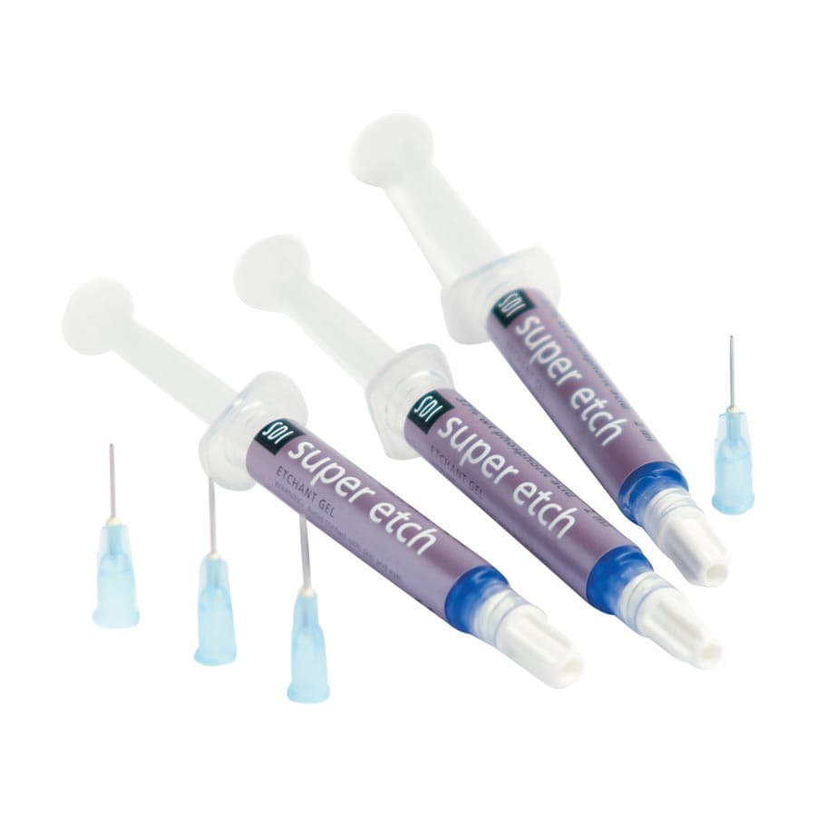 Super Etch 37% Phosphoric Acid Etching Gel, 12 g Bulk Syringe with 25 Tips, 8100052 thumbnail 2
