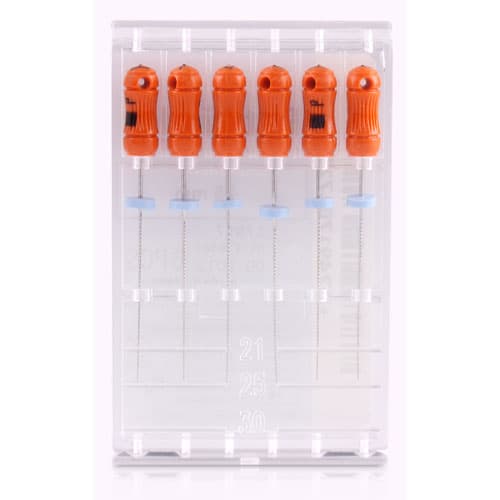 Kerr Pathfinder Stainless Steel Endo Hand Files, 25 mm, Minimal Taper, Approx. Size #7, 6/Pkg, 17017 thumbnail 15