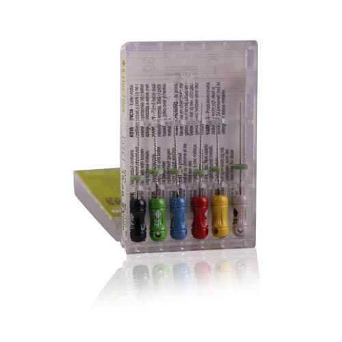Kerr K-Flex Stainless Steel Hand Files, 25mm, #15-40 Assorted, Color-Coded Plastic Handle, 6/Pk, 821-4025 thumbnail 11
