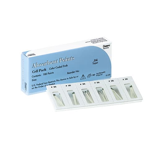 Dentsply Maillefer Absorbent Paper Points, Sterile, .06 Taper, Assorted #15-40, 180/Pack, 670199 thumbnail 9