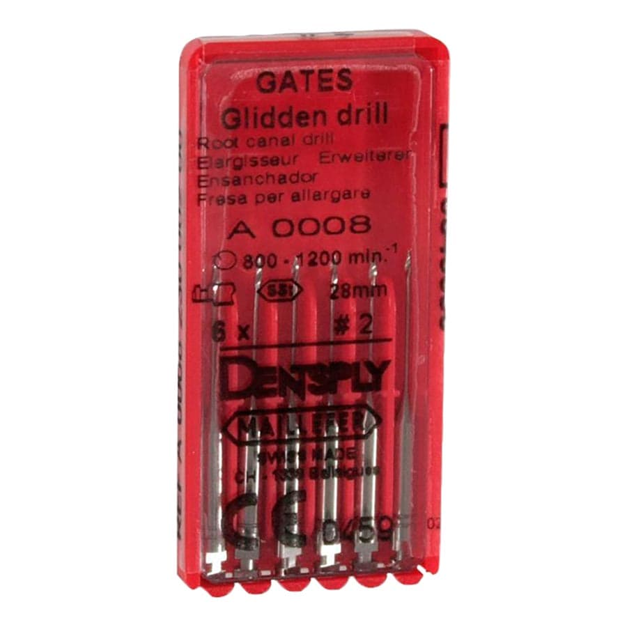 Dentsply Maillefer Gates Glidden Drills, RA, Short 28mm, #2 (Green), 6/Pk, 671531 thumbnail 4