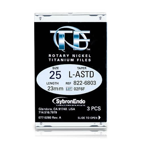 TF Twisted Files NiTi Rotary Endodontic Files, Assorted Large, Size 25, 23mm, 3/Pkg, 822-6803 thumbnail 5