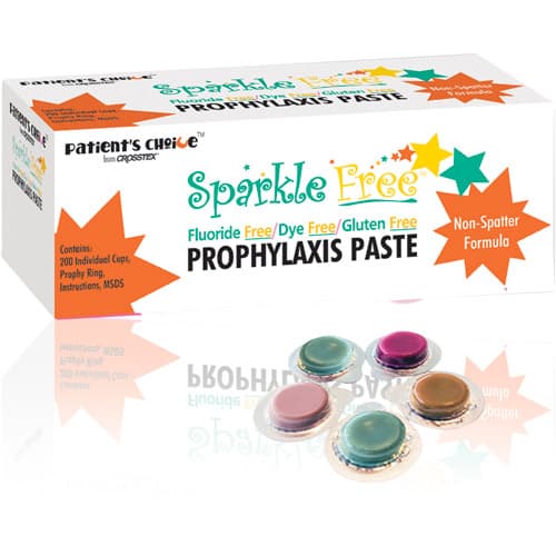 Sparkle FREE Prophy Paste with Xylitol, Fluoride-Free, Dye-Free, Gluten-Free, Medium Grit, Fruity, 200 Unit Dose Cups, UPSFMF thumbnail 8