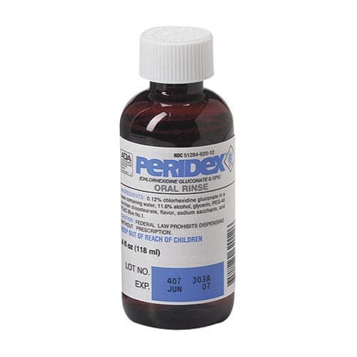 3M Peridex Chlorhexidine Gluconate 0.12% Oral Rinse, Herbal Mint, 4 oz Bottle, 12134 thumbnail 8