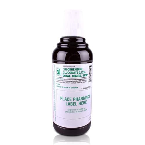 Xttrium Laboratories Chlorhexidine Gluconate 0.12% Oral Rinse, Mint/Peppermint, 16 oz (473 mL) Bottle, 1999PET16 thumbnail 2