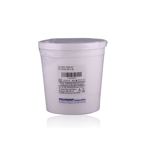 Pulpdent Zinc Oxide Powder, USP Grade, 1 lb Jar thumbnail 5