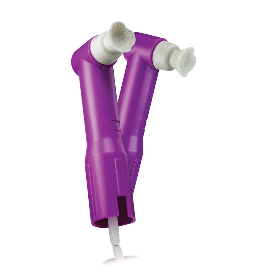 Prophyciency Clean & Polish Disposable Prophy Angles with ButlerBloom Contouring Cup, 90° Purple, Latex-Free, 200/Box, 1211P thumbnail 10