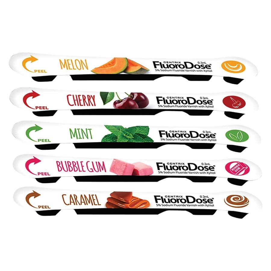 FluoroDose 5% Sodium Fluoride Varnish, Caramel, 0.3 mL Single Dose, 120/Pkg, 360137 thumbnail 6