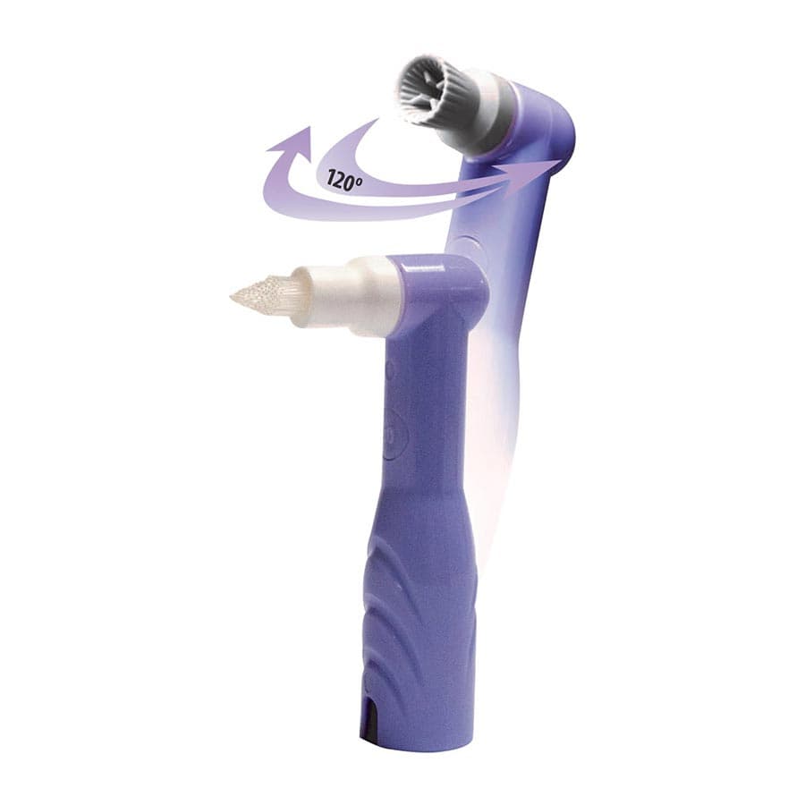 Crosstex Twist Plus Oscillating Disposable Prophy Angle, Tapered Brush, Purple, 100/Pack, TPLUSPATB thumbnail 2