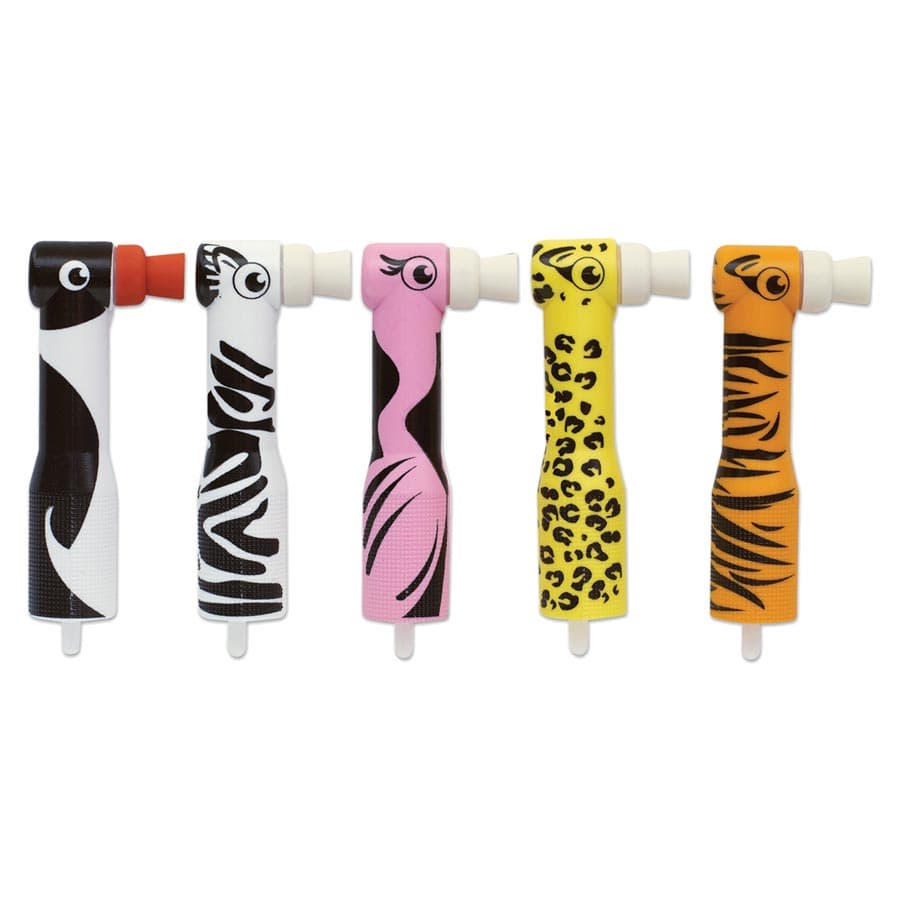 Zooby Disposable Prophy Angles, Latex-Free, Soft Web Cup, 90° Angle, Assorted Animal Designs, 100/Box, 575010 thumbnail 11