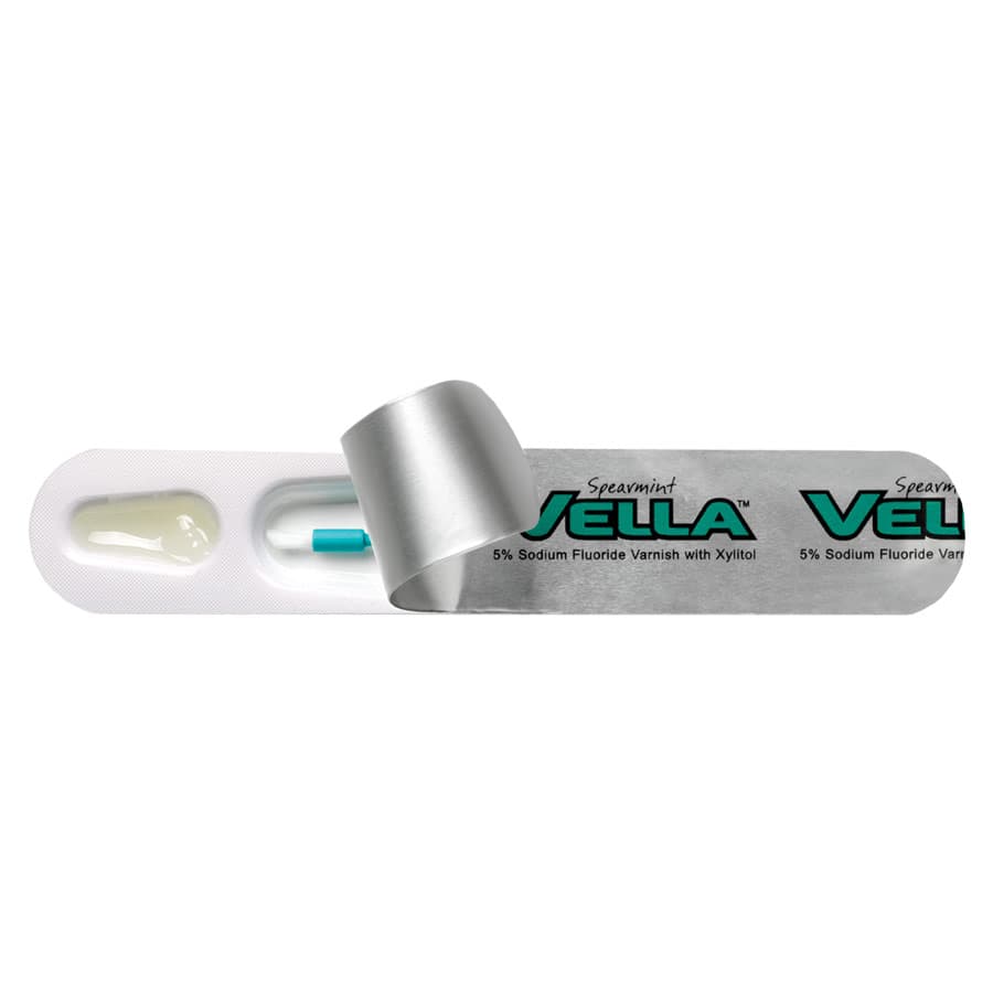 Preventech Vella 5% Sodium Fluoride Varnish, Strawberry, 35/Box, 770023 - Preventech - Vella 5% Fluoride Varnish 35/Box - Image 1