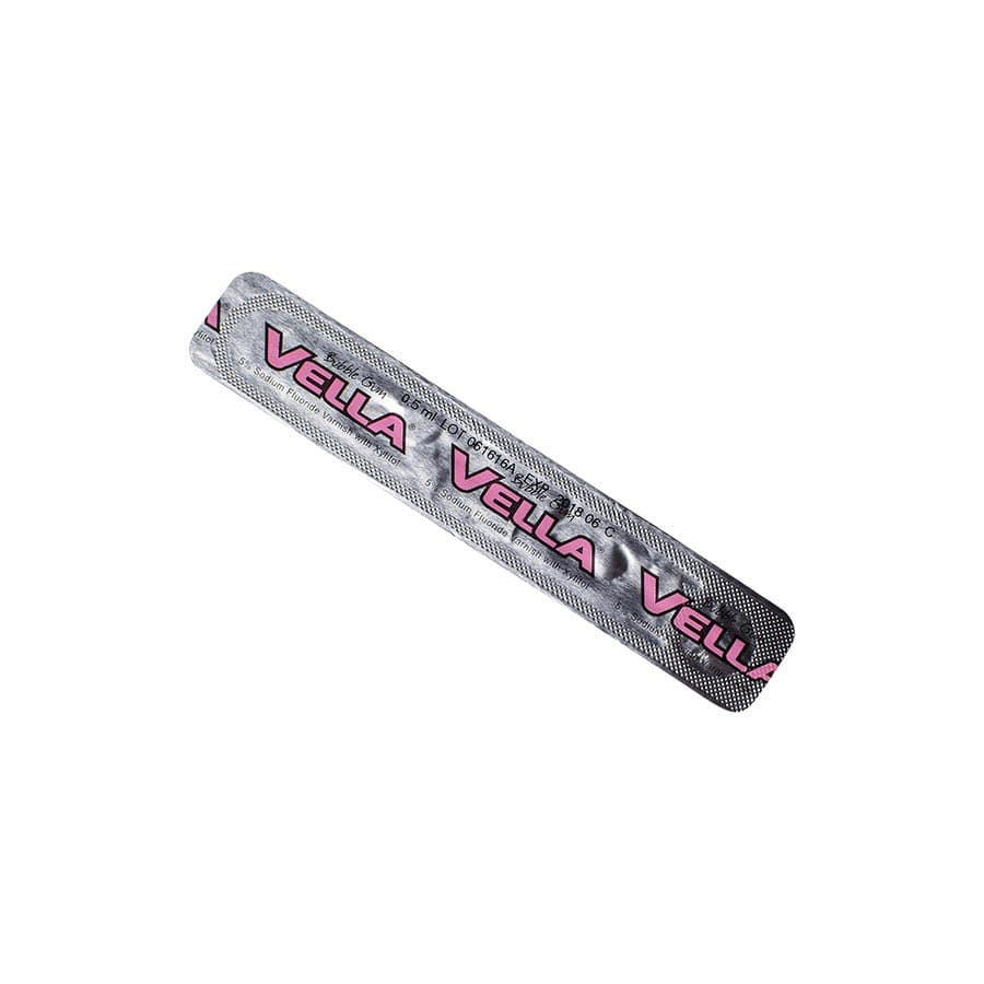 Preventech Vella 5% Sodium Fluoride Varnish, Bubble Gum Flavor, 100/Box, 770113 - Preventech - Vella 5% Fluoride Varnish 100/Box - Image 1