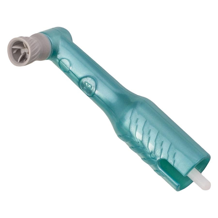 Pac-Dent Mini 90 Sterile Disposable Prophy Angles, 90° Angle, Gray Soft Cup, Turquoise, Latex-Free, 144/Box, S163-90-144 thumbnail 6