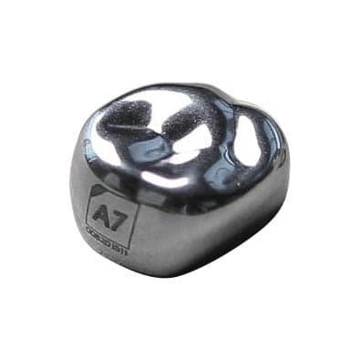 Acero 3S Stainless Steel Primary Molar Crown, Upper Right Second Molar (A), Size 4, 5/Pack thumbnail 3
