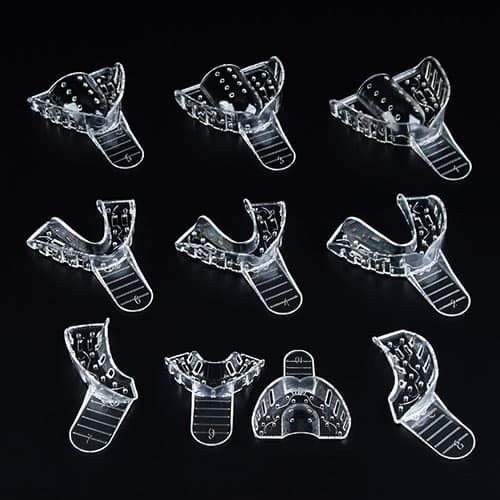 Plasdent Excellent Crystal Impression Trays, #1 Large Upper, Perforated, Clear, 12/Pk, ITC-LU thumbnail 5