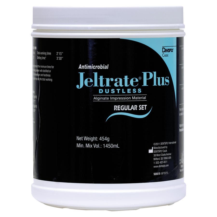 Jeltrate Plus Antimicrobial Dustless Alginate Impression Material, Regular Set, 1 lb Canister, 605502 thumbnail 9