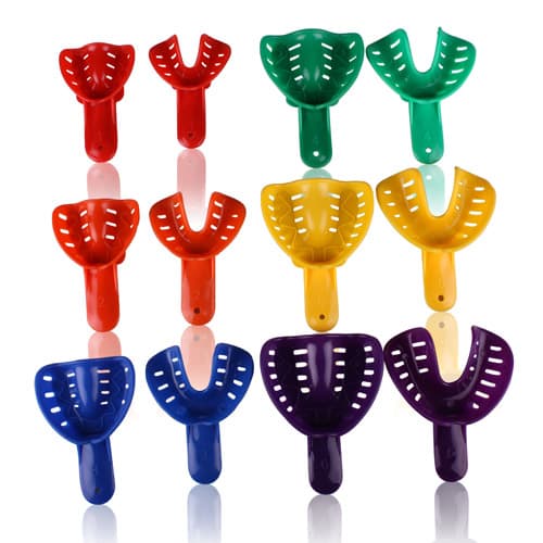 Excellent-COLORS Disposable Impression Trays, Assorted Sizes, 48/Bag, ITO-AST thumbnail 3