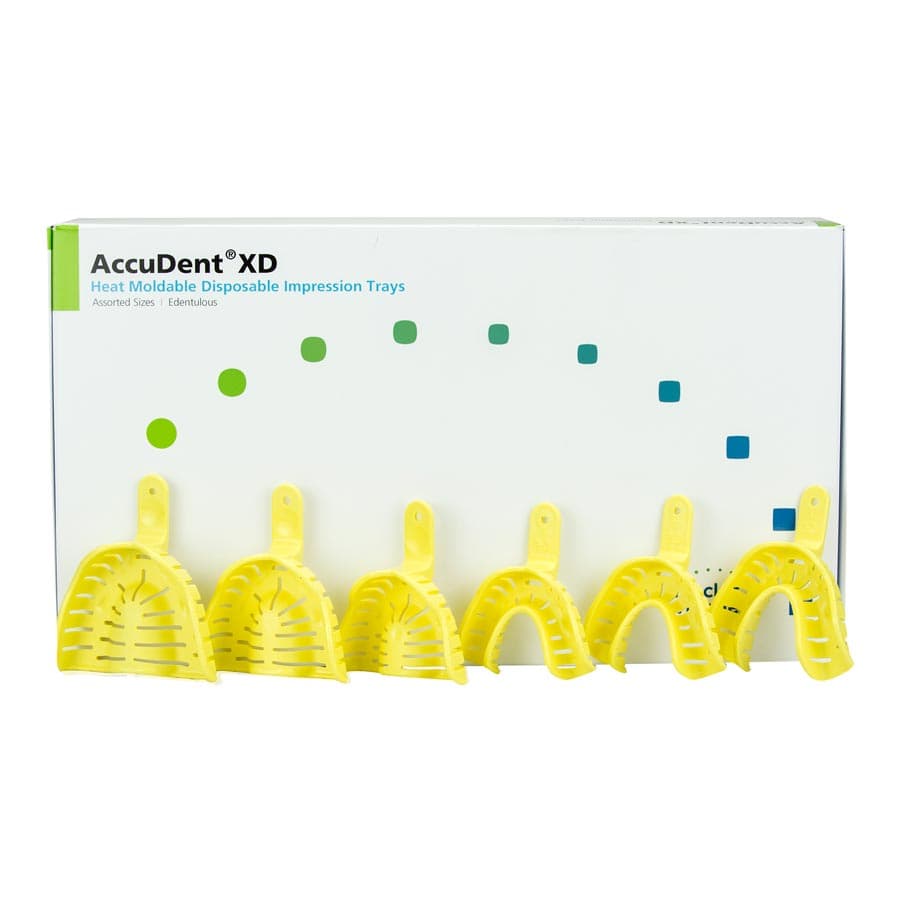 AccuDent XD Dentate Impression Trays, Assorted Upper & Lower, Heat Moldable, Disposable, 24/Pkg, 673716 thumbnail 4
