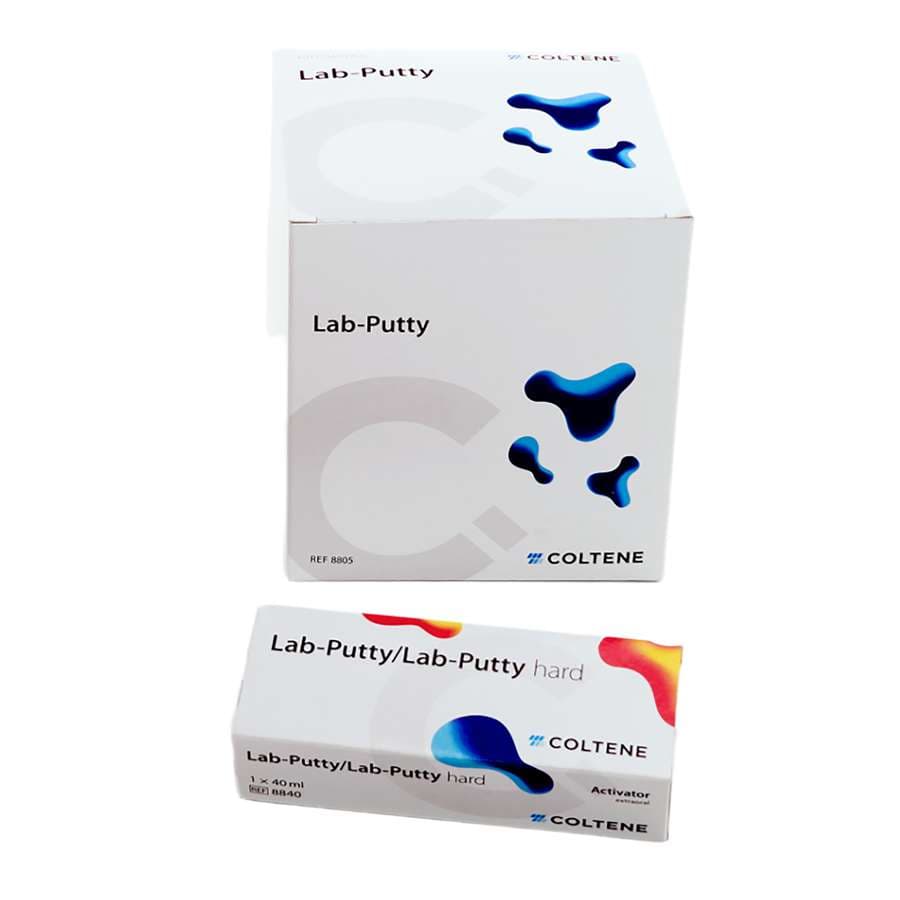 Coltene Lab Putty Standard Pack, Polysiloxane Laboratory Modelling Silicone, 900 mL Base with 40 mL Catalyst, Pink, 8805 thumbnail 4