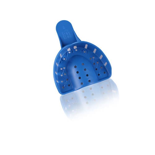 Tray Aways® #3 Perforated Disposable Impression Trays, Medium Upper, Blue, 12/Pack, 0921885 thumbnail 4