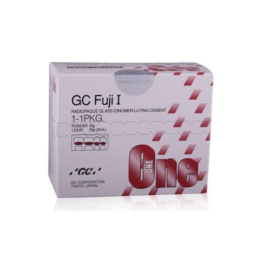 GC Fuji I Glass Ionomer Luting Cement, 1:1 Complete Kit, Light Yellow, 35 g Powder / 20-25 ml Liquid, 901007 thumbnail 12