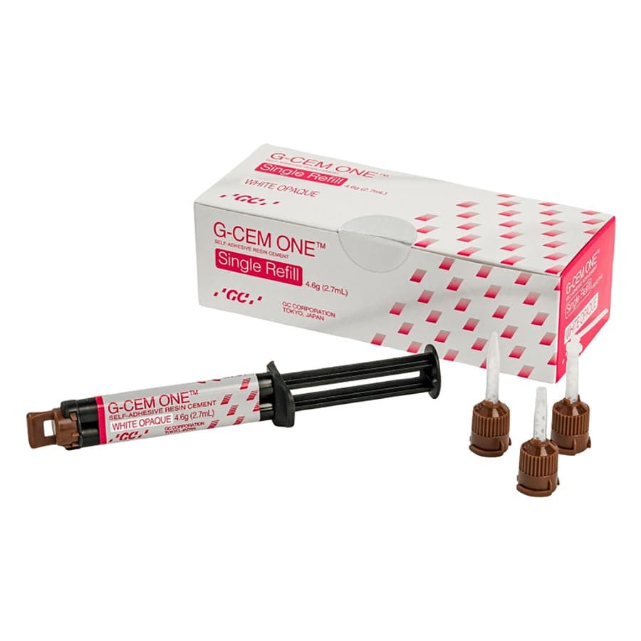 G-CEM ONE Universal Self-Adhesive Resin Cement, Single Refill, Shade AO3, 4.6 g Syringe with Automix Tips, 013675 thumbnail 15