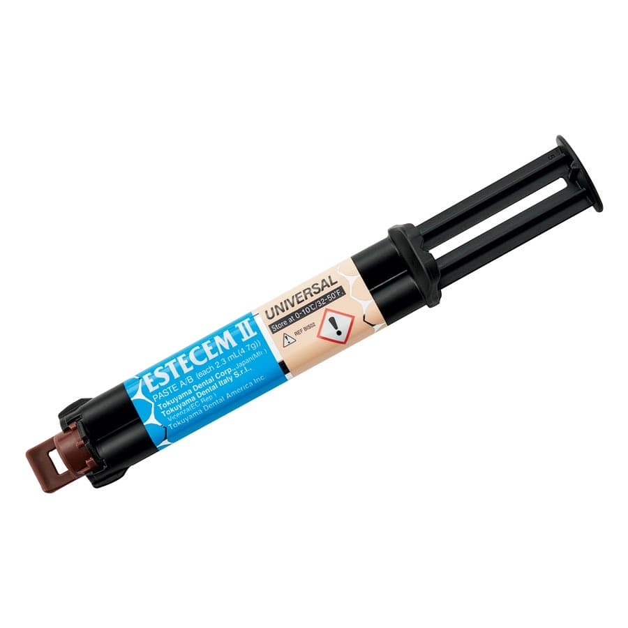 EsteCem II Universal Paste Refill, Dual-Cure Resin Cement, 2.3 ml / 4.7 g Automix Syringe, Universal Shade, 1/Pk, 16158 thumbnail 12
